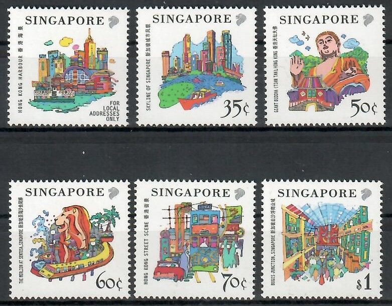 Znaczek Singapur 1999 Mi 947-952 Czyste **