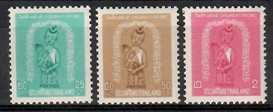Znaczek Tajlandia 1962 Mi 395-397 Czyste **