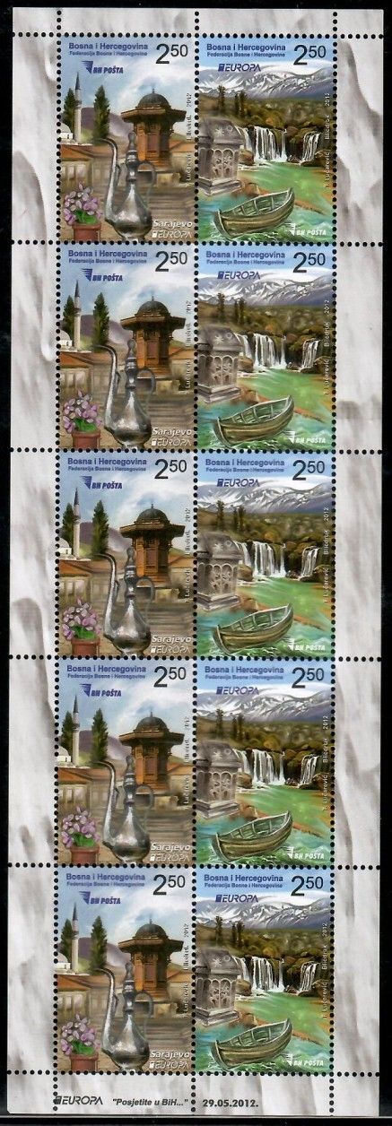 Znaczek Bośnia i Hercegowina 2012 Mi ark 589-590 Czyste **