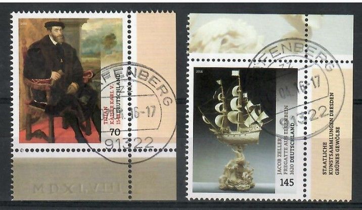 Znaczek Niemcy 2016 Mi abo 3227-3228 Stemplowane