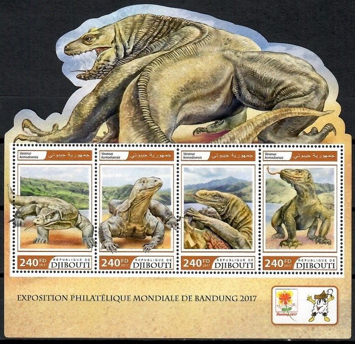 Znaczek Dżibuti 2017 Mi ark 1673-1677 Czyste **