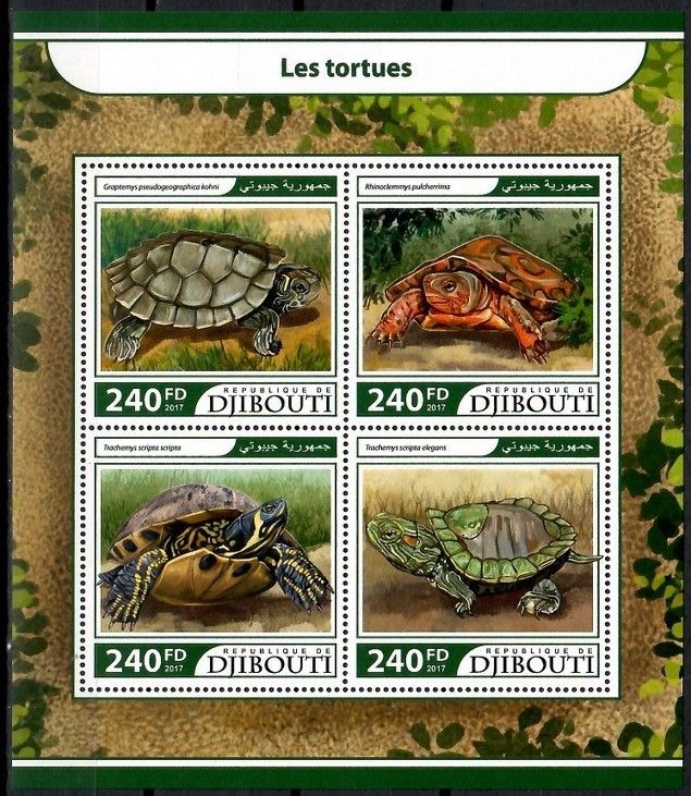 Znaczek Dżibuti 2017 Mi ark 1697-1700 Czyste **