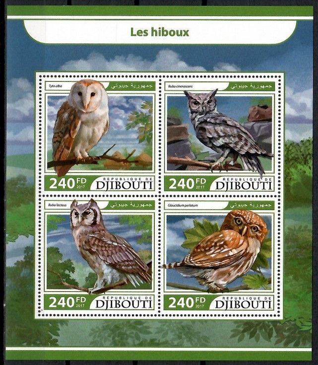Znaczek Dżibuti 2017 Mi ark 1702-1705 Czyste **