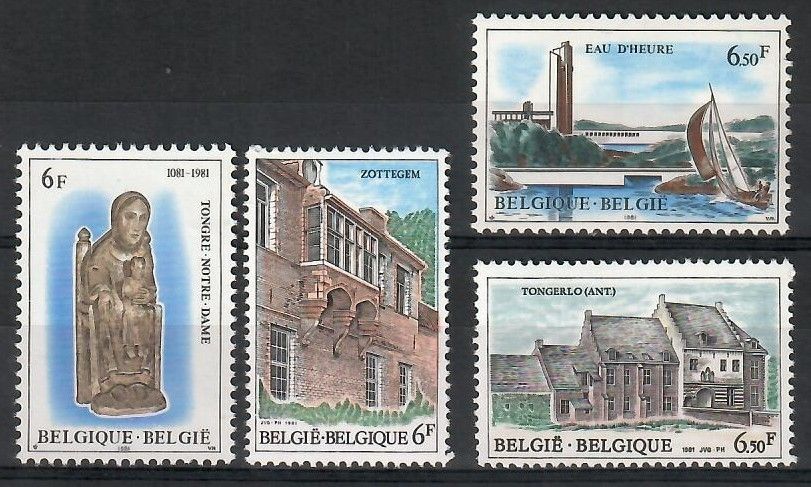 Znaczek Belgia 1981 Mi 2062-2065 Czyste **