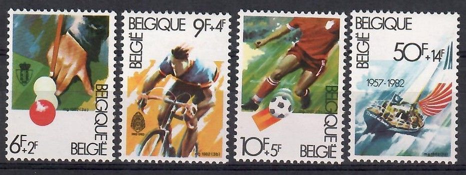 Znaczek Belgia 1982 Mi 2091-2094 Czyste **