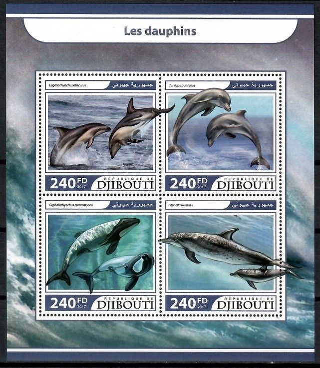 Znaczek Dżibuti 2017 Mi ark 1722-1725 Czyste **