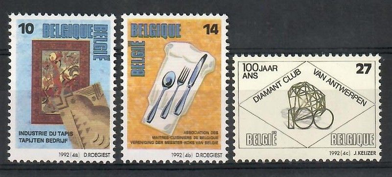 Znaczek Belgia 1992 Mi 2497-2499 Czyste **