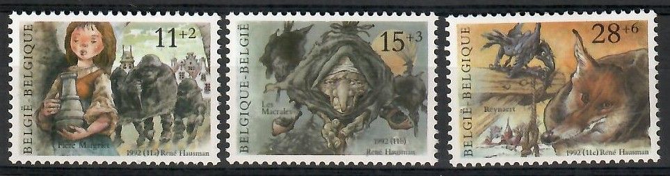 Znaczek Belgia 1992 Mi 2517-2519 Czyste **