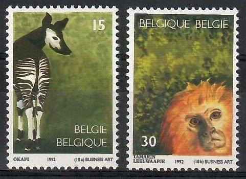 Znaczek Belgia 1992 Mi 2538-2539 Czyste **