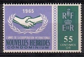 Znaczek Nowe Hebrydy 1965 Mi 223 Czyste **