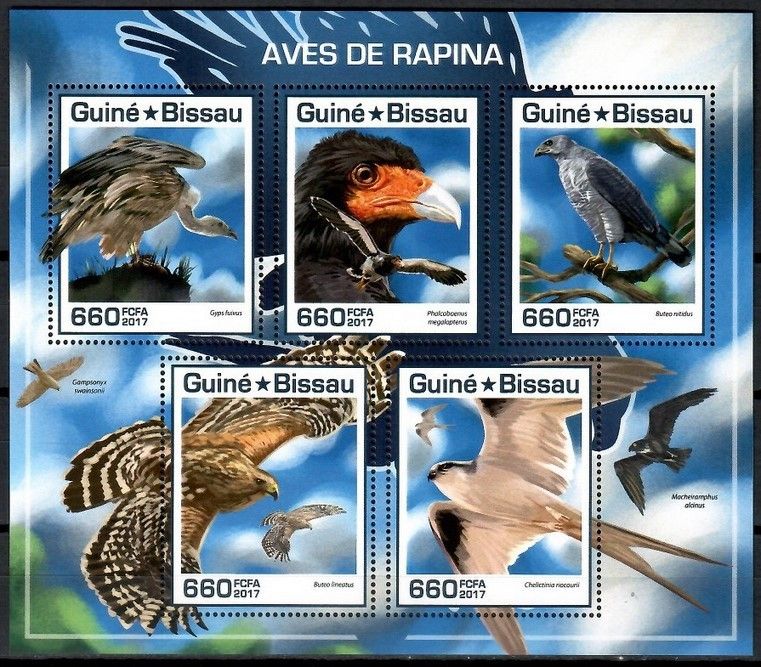 Znaczek Gwinea Bissau 2017 Mi ark 9356-9360 Czyste **