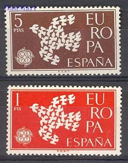 Znaczek Hiszpania 1961 Mi 1266-1267 Czyste **