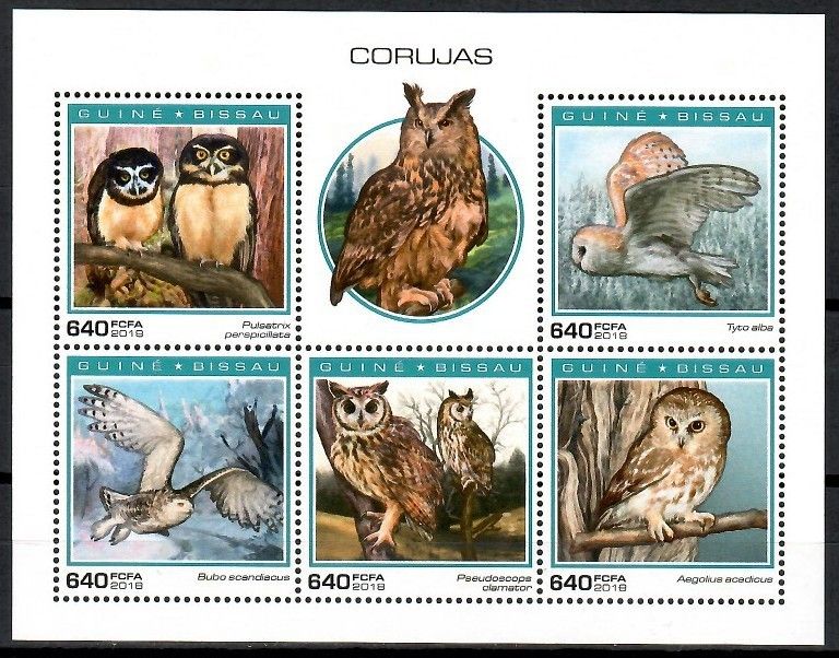 Znaczek Gwinea Bissau 2018 Mi ark 10311-10315 Czyste **