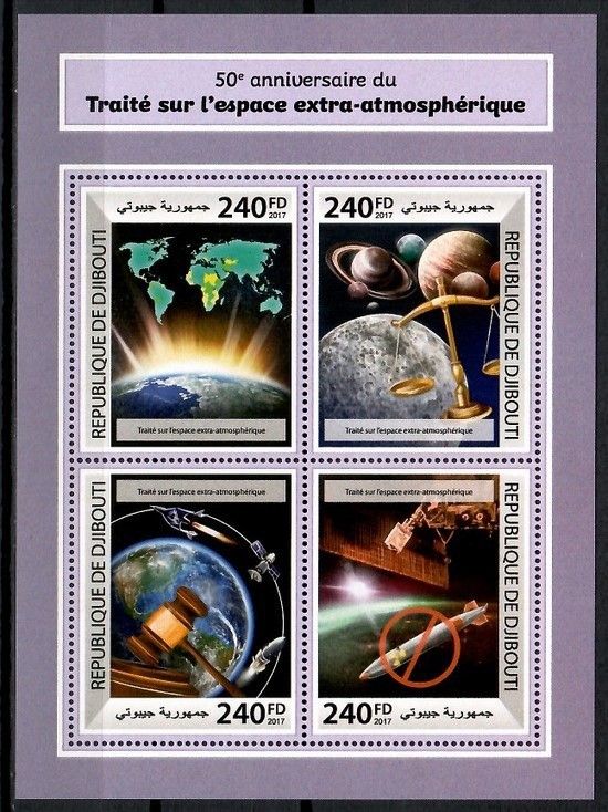 Znaczek Dżibuti 2017 Mi ark 1936-1939 Czyste **
