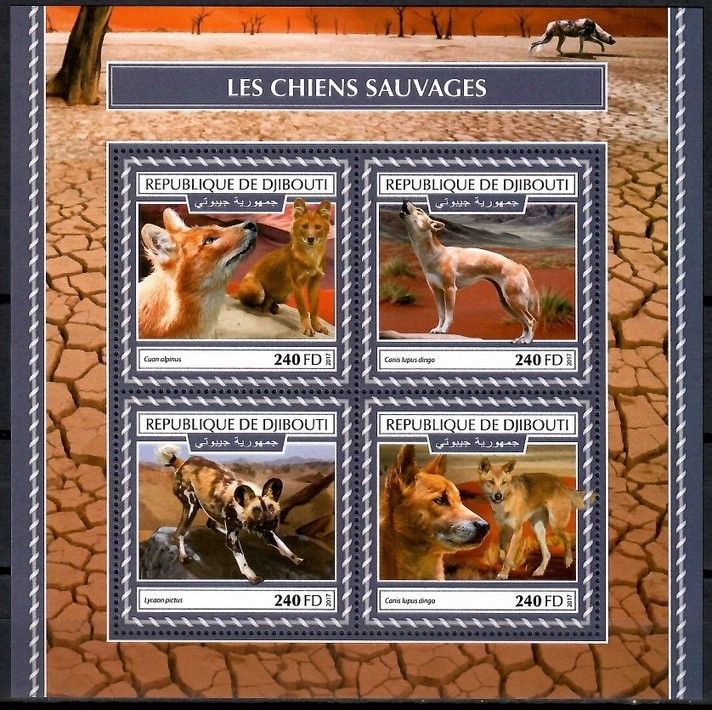 Znaczek Dżibuti 2017 Mi ark 2027-2030 Czyste **