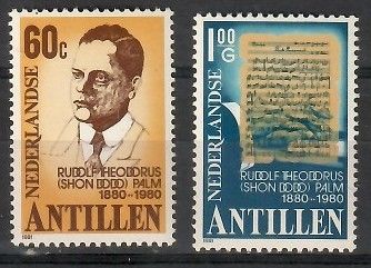 Znaczek Antyle Holenderskie 1981 Mi 436-437 Czyste **
