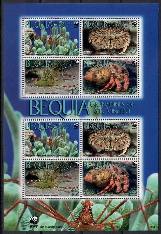Znaczek Bequia 2010 Mi ark 647-650 Czyste **