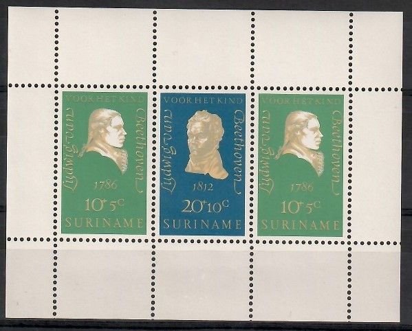 Znaczek Surinam 1970 Mi bl 10 Czyste **