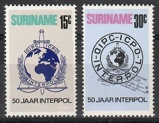 Znaczek Surinam 1973 Mi 656-657 Czyste **
