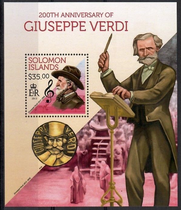 Znaczek Wyspy Salomona 2013 Mi bl 218 Czyste **