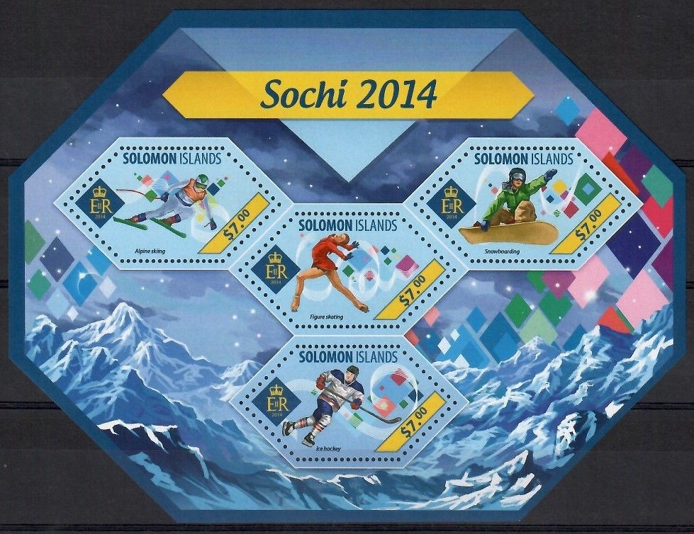 Znaczek Wyspy Salomona 2014 Mi ark 2687-2690 Czyste **