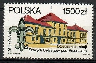 Znaczek Polska 1993 Mi 3438 Fi 3290 Czyste **