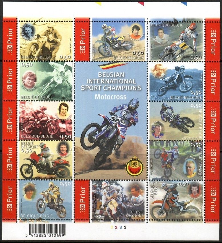 Znaczek Belgia 2004 Mi ark 3383-3394 Czyste **