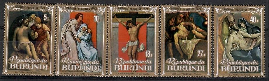 Znaczek Burundi 1974 Mi 1029-1033 Czyste **