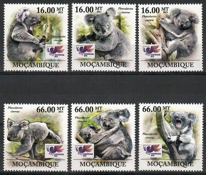Znaczek Mozambik 2011 Mi 5358-5363 Czyste **