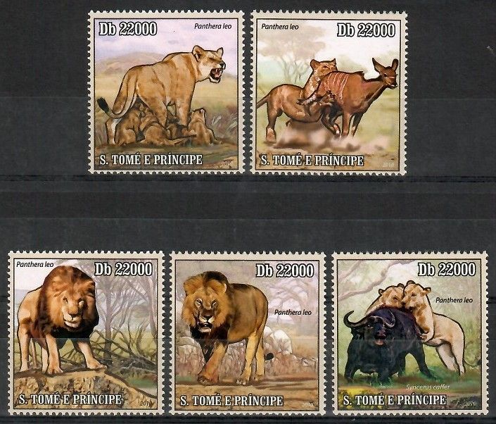 Znaczek Wyspy Św. Tomasza i Książęca 2010 Mi 4454-4458 Czyste **