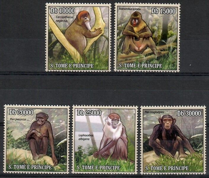 Znaczek Wyspy Św. Tomasza i Książęca 2010 Mi 4459-4463 Czyste **
