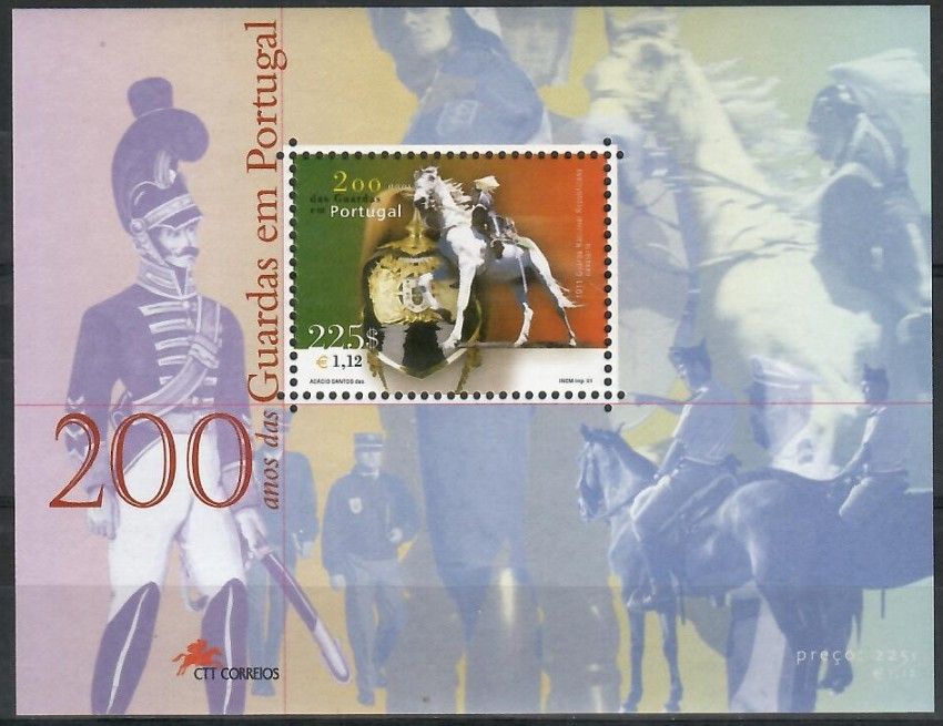 Znaczek Portugalia 2001 Mi bl 173 Czyste **