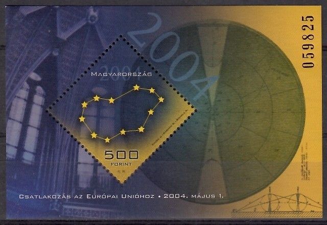 Znaczek Węgry 2004 Mi bl 290 Czyste **