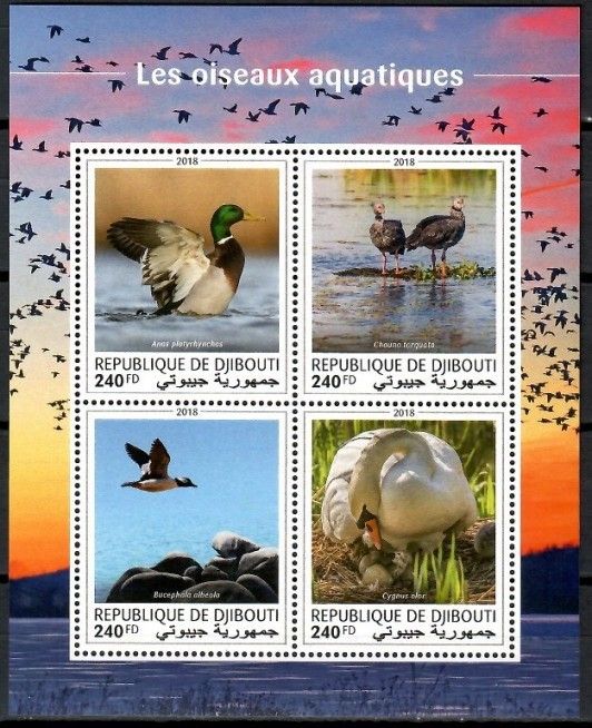 Znaczek Dżibuti 2018 Mi ark 2537-2540 Czyste **