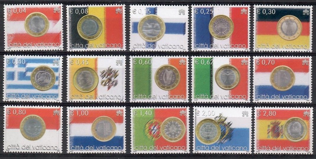 Znaczek Watykan 2004 Mi 1491-1505 Czyste **