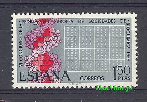 Znaczek Hiszpania 1969 Mi 1807 Czyste **