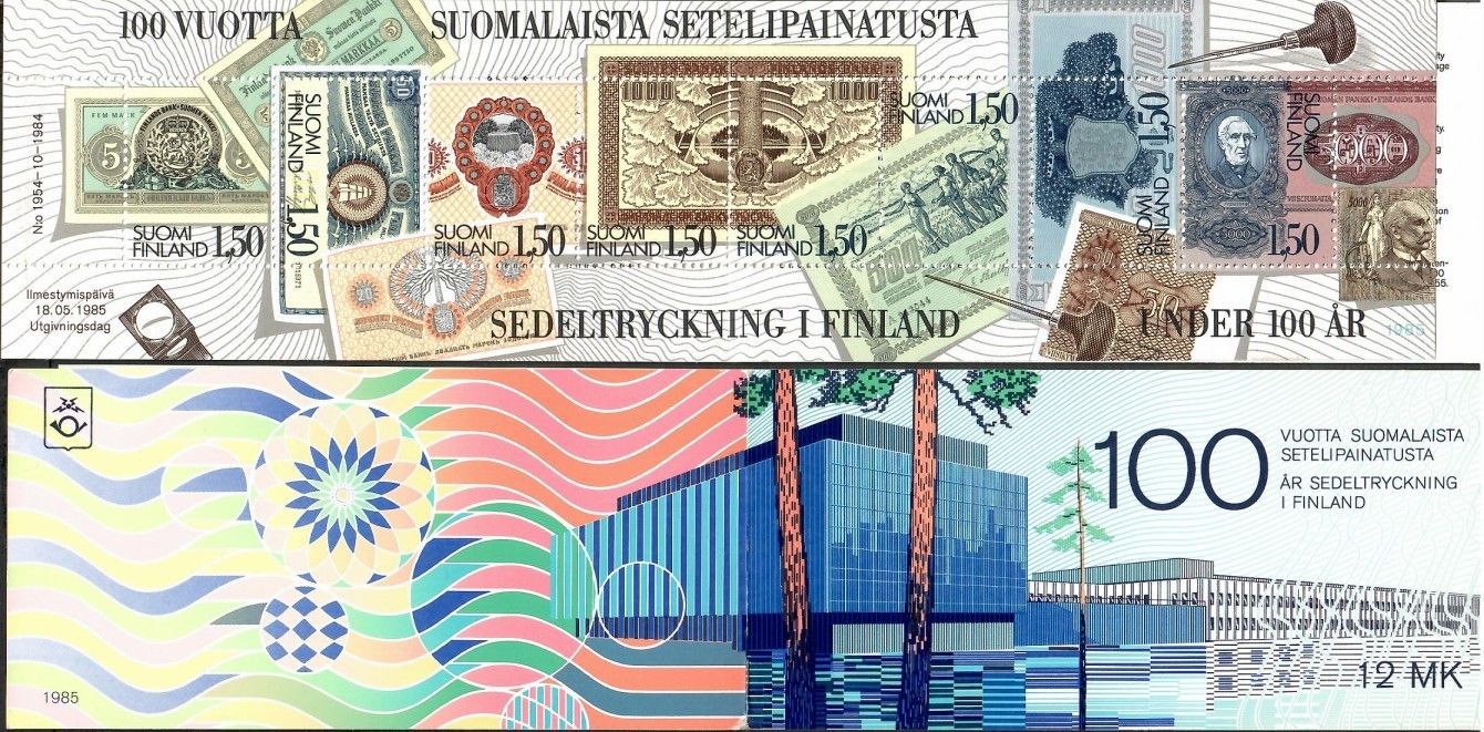 Znaczek Finlandia 1985 Mi mh 15 Czyste **