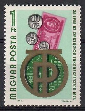 Znaczek Węgry 1974 Mi 2930 Czyste **