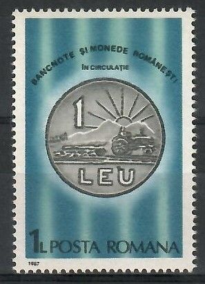 Znaczek Rumunia 1987 Mi 4339 Czyste **