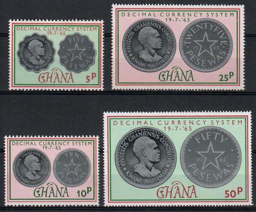 Znaczek Ghana 1965 Mi 220-223 Czyste **