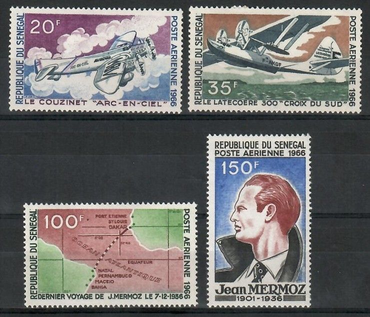 Znaczek Senegal 1966 Mi 342-345 Czyste **