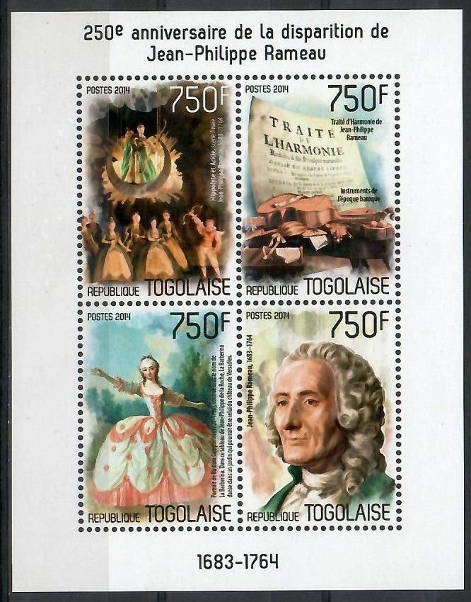 Znaczek Togo 2014 Mi ark 5727-5730 Czyste **