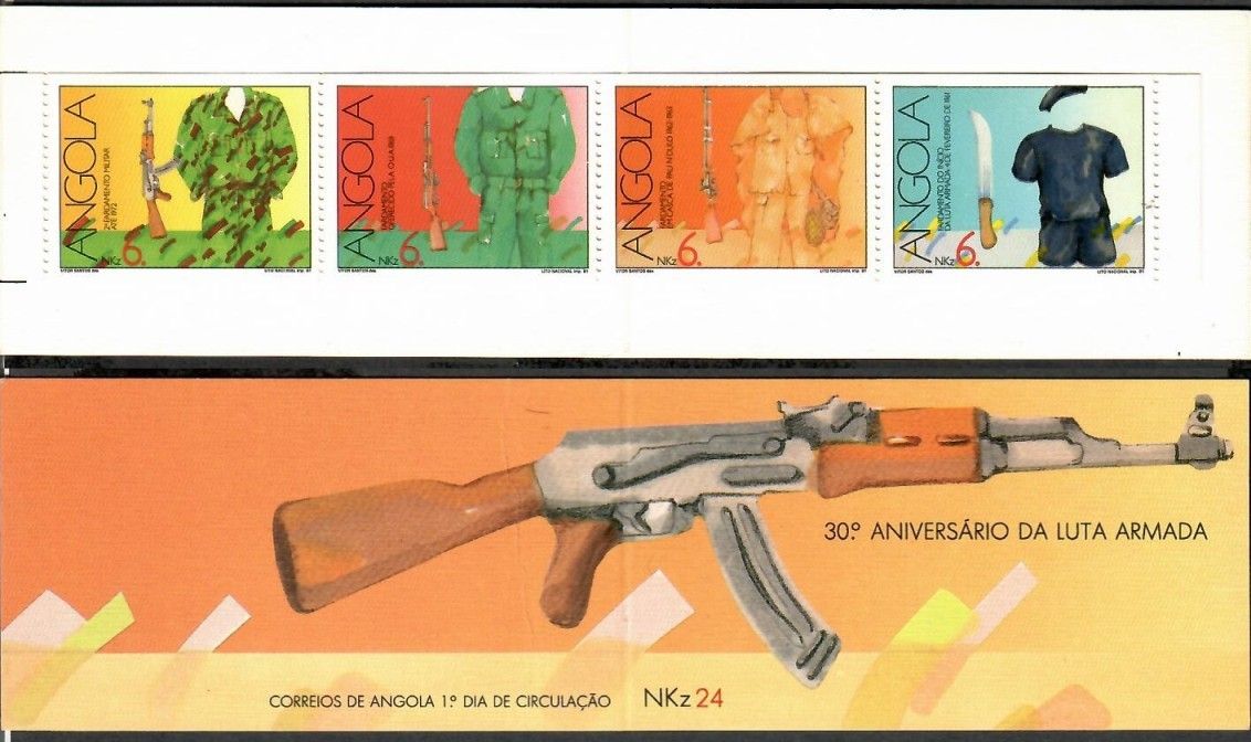 Znaczek Angola 1991 Mi mh 842-845C Czyste **
