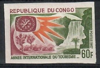 Znaczek Kongo 1967 Mi 132B Czyste **