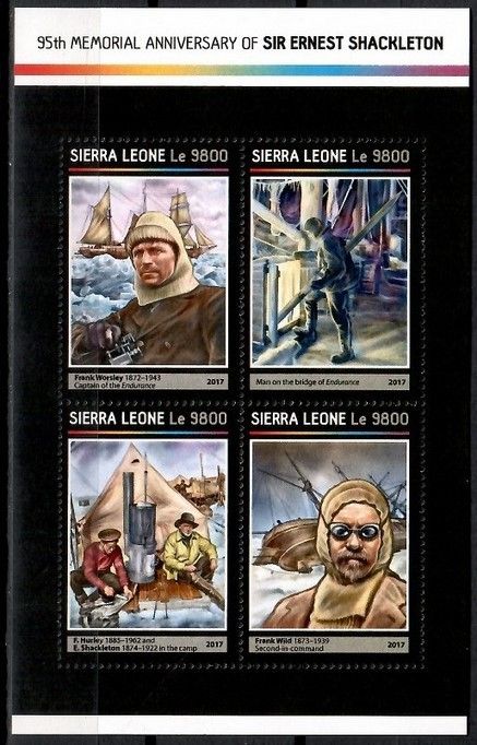 Znaczek Sierra Leone 2017 Mi ark 8175-8178 Czyste **