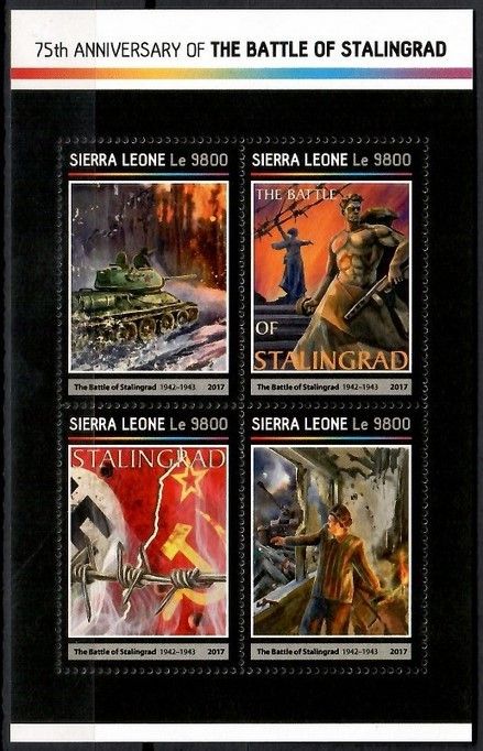 Znaczek Sierra Leone 2017 Mi ark 8185-8188 Czyste **