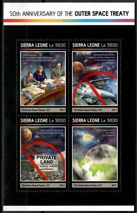 Znaczek Sierra Leone 2017 Mi ark 8210-8213 Czyste **