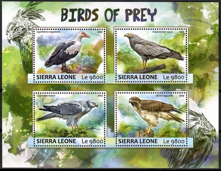 Znaczek Sierra Leone 2017 Mi ark 8275-8278 Czyste **