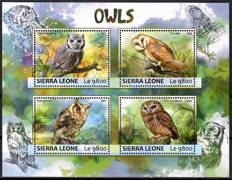 Znaczek Sierra Leone 2017 Mi ark 8280-8283 Czyste **