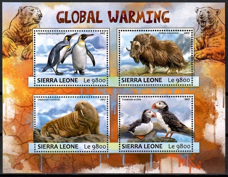Znaczek Sierra Leone 2017 Mi ark 8285-8288 Czyste **